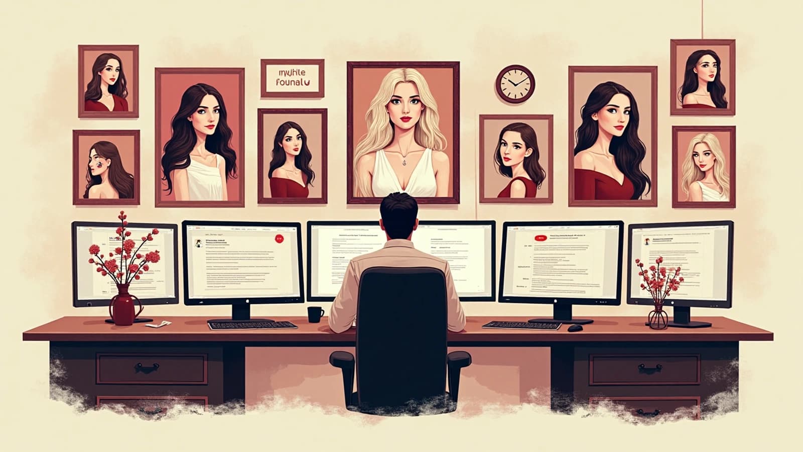 Illustration documentaire d'un studio d'opérateurs gérant plusieurs profils de correspondance.