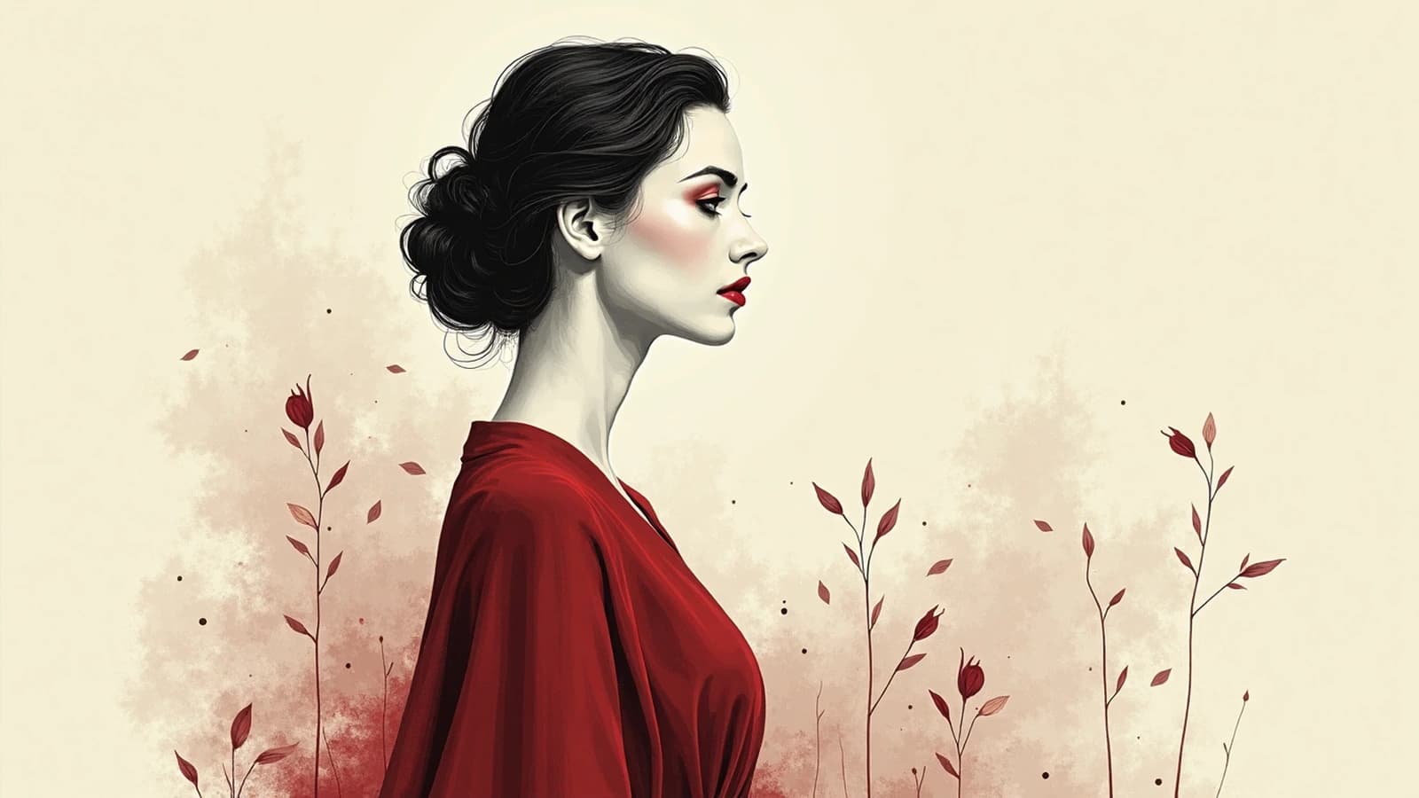 Illustration éditorial sur le récit médiatique français de l'arnaque femme russe entre 2014 et 2026.
